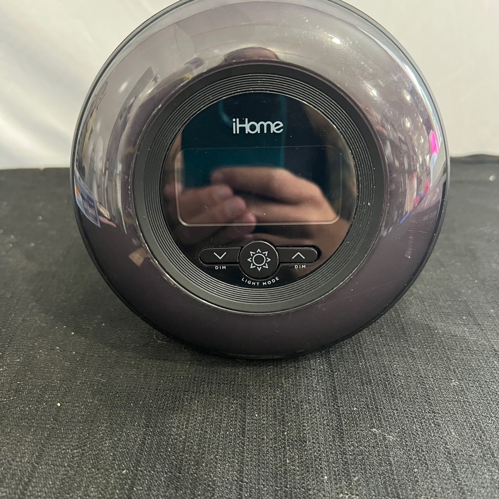 iHome PowerClock Glo iBT295 Bluetooth Color Changing FM Radio Alarm‎ Clock Black